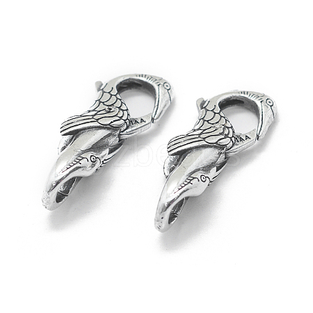 Thailand 925 Sterling Silver Lobster Claw Clasps STER-L055-057AS-1