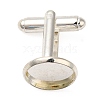 Flat Round Brass Cuff Settings LS-KK-XCP0001-72S-1