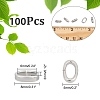 Unicraftale 100Pcs Oval 201 Stainless Steel Slide Charms STAS-UN0043-60-2