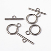 Alloy Toggle Clasps X-TIBE-E001-P-FF-2