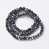 Electroplate Opaque Glass Beads Strands LS-EGLA-A034-P4mm-S02-2