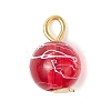 Transparent Drawbench Glass Charms PALLOY-JF03322-3