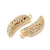 Brass Micro Pave Cubic Zirconia Pendants ZIRC-I063-46G-02-3