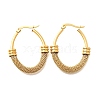 201 Stainless Steel Hoop Earrings EJEW-Q026-15G-B-3