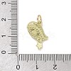 Real 18K Gold Plated Brass Micro Pave Cubic Zirconia Pendants KK-L209-069G-02-3