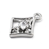 Brass Micro Pave Cubic Zirconia Pendants KK-H511-01P-03-2