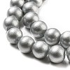 Spray Painted Glass Round Bead Strands X-DGLA-Q015-8mm-17-4