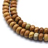 Natural Wood Lace Stone Beads Strands G-E507-04A-6mm-3
