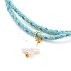 Adjustable Cotton Braided Bead Bracelets BJEW-JB05602-4