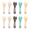 10Pcs 5 Colors 304 Stainless Steel Pendants FIND-BY0001-05-1