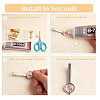 DICOSMETIC DIY Blank Dome Tie Clip Making Kit DIY-DC0002-25-4