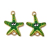 Ocean Theme Alloy Enamel Connector Charms FIND-CJC0017-15KCG-03-1