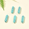 5Pcs Synthetic Turquoise Healing Stones G-FS0005-83L-7
