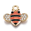 Alloy Enamel Pendants ENAM-S126-005D-RS-1