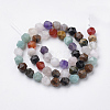 Natural & Synthetic Mixed Stone Beads Strands G-S149-42-6mm-2