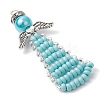 Beaded Angel Charms PALLOY-MZ00441-03-3