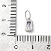 925 Sterling Silver Cubic Zirconia Charms STER-NH0014-01P-12-3