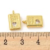 Real 18K Gold Plated Rack Plating Brass Micro Pave Cubic Zirconia Pendants X-KK-R153-03G-3