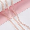 Faceted(32 Facets) Glass Beads Strands EGLA-J042-35A-02-5