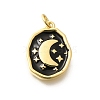 Rack Plating Brass Enamel Pendants KK-L225-029G-05-1