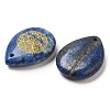 Natural Lapis Lazuli Drop Pendants G-C158-01K-2