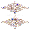 Flower Hotfix Rhinestone Appliques PATC-WH0008-83B-1