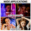 9 Sheets 9 Style Creative Fluorescent Face Tattoo Paper Stickers STIC-TA0002-01-8