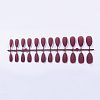 Solid Colors Matte Plastic False Nails Full Cover Fake Nails Tips MRMJ-T031-15-25-1