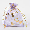 Heart Printed Organza Bags OP-R022-10x12-05-1