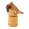 Wooden Birds and Tree Stump Ornaments JX722A-1