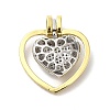 Brass Micro Pave Cubic Zirconia Pendants KK-Q772-08PG-2