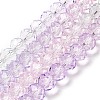 Transparent Painted Glass Beads Strands X1-DGLA-A034-T6mm-A23-2