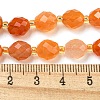 Natural Orange Botswana Agate Beads Strands G-N342-45-5