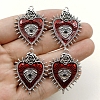 Gothic Style Alloy Resin Pendants PW-WGE8991-01-2