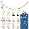 Knitting Row Counter Chains & Locking Stitch Markers Kits HJEW-AB00538-1