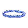 Fashionable Faceted Rondelle Glass Beads Stretch Bracelets for Women Girls Gift TQ6391-3-1