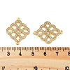 Rack Plating Brass Micro Pave Clear Cubic Zirconia Chinese Knot Links KK-S379-21G-3