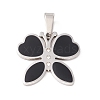 304 Stainless Steel Enamel Pendants STAS-P302-05P-1