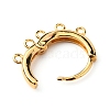 Brass Hoop Earrng Findings LS-KK-WH0035-85C-2