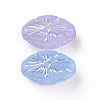 Transparent Frosted Acrylic Beads OACR-P013-39M-3