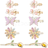 2 Bags Alloy & Resin Hair Clips Kits PHAR-SC0001-004-1