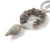 Natural Labradorite Keychain KEYC-K022-01P-10-2