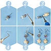   DIY Natural & Synthetic Mixed Gemstone Dangle Earring Making Kit DIY-PH0022-45-4