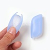 Silicone Portable Toothbrush Case X-SIL-WH0001-02-2
