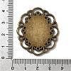 Filigree Wrap Oval Alloy Cabochon Settings PALLOY-N0088-10AB-NF-3