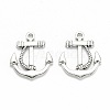 Nautical Theme Tibetan Style Alloy Pendants TIBEP-MSMC021-07M-3