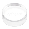 Flat Round Transparent Acrylic Display Bases AJEW-WH0245-20-1