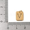 304 Stainless Steel Charms STAS-R001-01G-V-3