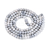 Ombre Effect Opaque Crackle Glass Beads Strands GLAA-Q106-01A-A04-3