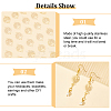 60Pcs Rack Plating 201 Stainless Steel Connector Charms STAS-DC0011-49-4